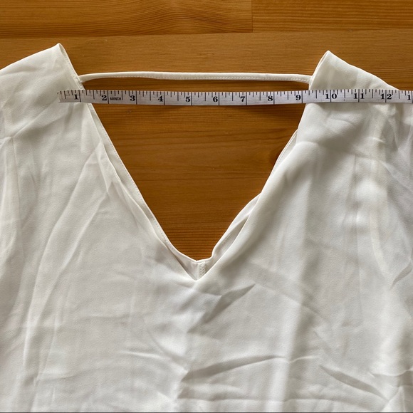 NWT New York & Co. Flowy Blouse W/ Cape - Picture 7 of 8